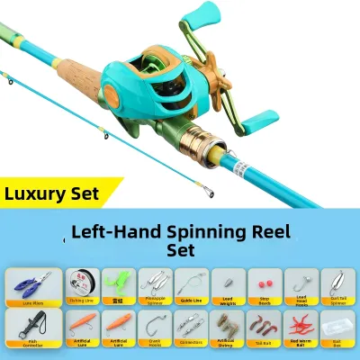 JUQINWANG | Macaron Color Beginner Friendly Fishing Rod Set