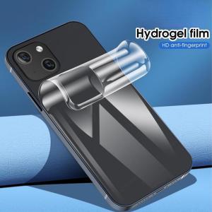 9D Back Silicone Hydrogel Film For iPhone 14 13 12 11 Pro Max Mini Plus Soft TPU Screen Protector Film