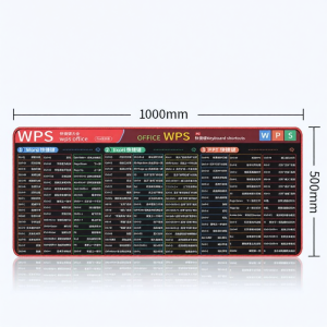 SHIKEXIN | WPS Shortcuts Large Thick Mouse Pad