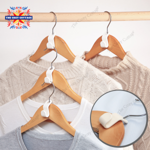 ตะขอเกี่ยวไม้แขวนเสื้อ เพิ่มพื้นที่แขวนเสื้อในตู้เสื้อผ้า เหนียว ไม่เปราะ ไม่หักง่าย Clothes Hanger Hooks