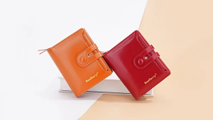 EERSHENSHI กระเป๋าสตางค์ผู้หญิงสไตล์หรูหรา พร้อมช่องใส่บัตร ทำจากหนังPUกันน้ำ ขนาดกะทัดรัดเหมาะสำหรับใช้ประจำวัน