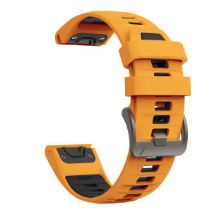 22 26MM Silicone WatchBand Strap For Garmin Fenix8 E Fenix 7 7X 6X 6 Pro 5 5X Epix Gen2 Enduro 3 970 WristStrap QuickFit Bracele