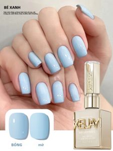 1pc 15ml Sơn Móng Tay Dạng Gel Màu Xanh Lam Cho Bé Ngâm Tẩy Không Cần Lau Gel Móng Tay Nguyên Chất Thích Hợp Cho Mọi Mùa