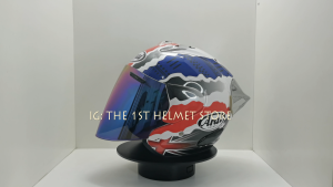 Doohan Ram4 Open Face Helmet  Free Spoiler Free Visor Rainbow