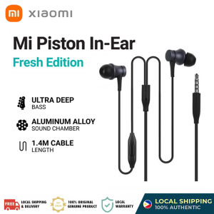 Xiaomi Mi Piston Earphone In-ear Headphones 3.5MM Port Basic Standard Earphone With Ultra-Deep Bass & Microphone HD Wired Headset For Mobile Phone