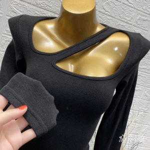 Autumn and Winter Stylish Full Ins Slim Top T-shirt