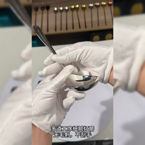 (แพคx6) ช้อนตักซูปสแตนเลส SUS304สแตนเลสแท้ ไม่เป็นสนิม ช้อนกลาง ช้อนตักแกง