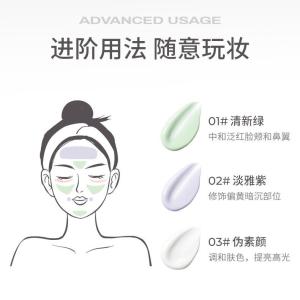 NOVO Purple Isolation Cream Womens Moisturizing Hydrating Invisible Pore Brightening Skin BB Cream Makeup Primer Liquid