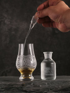 BarSoul Whiskey Tasting Water Bottle 75ml Glass Spirit Snifter Dedicated Drip Bottle for Sniffing And Sampling Whiskey