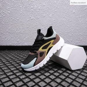 รองเท้าวิ่งผู้หญิงแบบสวมสบายระบายอากาศได้ดี รองเท้ากีฬาแบบถักสำหรับฤดูใบไม้ผลิและฤดูใบไม้ร่วง รองเท้าลำลองขนาดใหญ่ รองเท้าส้นแบนแบบสวมสบาย