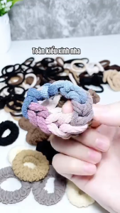 Set 136 Dây Thun Buộc Tóc Nữ Nhiều Mẫu Dễ Phối Đồ Chun Cột Tóc Nhiều Màu Tạo Nhiều Kiểu Tóc