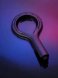 Bathroom booster shower ring hollow Yuba shower head round booster rainfall mode high pressure water saving shower head