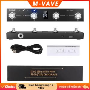 M-VAVE | Bộ Điều Khiển MIDI M-VAVE Chocolate Sạc Lại Được Kim Loại Không Dây BT 4 Nút Điều Khiển Bằng Ứng Dụng Hiệu Ứng Guitar Kim Loại