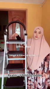 ​​🔥【Heavy Duty Folding Ladder】  7 Height Adjustable (3/4/5/6/7/8 Steps) | Heavy-Duty Aluminum | Anti-Slip Steps | Anti-Slip Aluminum Alloy for Home/Construction/Roof Work