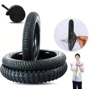 Yellow Child Bicycle Tire