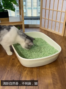 ทรายแมวเต้าหู้ 8L/2.5กิโล ผลิตจากกากถั่วเหลือง ออร์แกนิค100% ออร์แกนิค ทรายแมว สินค้าคุณภาพ