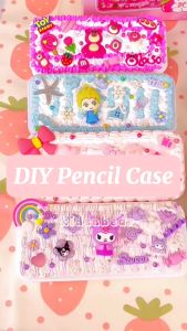 DIY Pencil case menghias kotak pensil 3D Kyutocream DIY Deco Cream Kit