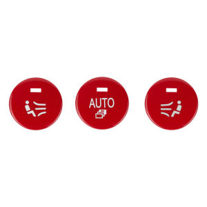 Air Conditioning Panel Switch AUTO Seat Ventilation Button Central Control Knob Cover Fit For BMW 5 Series E60 E61 E62 2008-2010