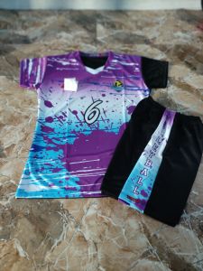 jersey volly cewek bercak ungu