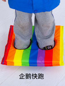 Bạt Bọt Biển Rainbow Double Hole Foam Pad Trò Chơi Huấn Luyện Thể Chất Cho Trẻ Em Trang Thiết Bị Huấn Luyện Giác Quan