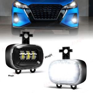 2 Đèn Sương Mù LED Cho Nissan Navara NP300 X-trail Rogue Juke F16 MK2 2020-2022 Đèn Chạy Ban Ngày DRL Siêu Sáng Chống Nước