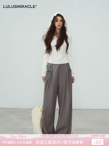 High Waist Straight Loose West Pants