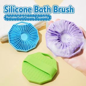 Vacaka Silicone Body Scrubber Brush Adult Cleaning Bath Shampoo Comb Head Care Massager