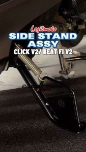 LEGITMOTO SIDE STAND WITH SPRING FOR BEAT FI V2 V3 CLICK V2 V3 V4 160 NON-SLIP SIDE KICKSTAND FOR BEAT/CLICK MOTORCYCLE