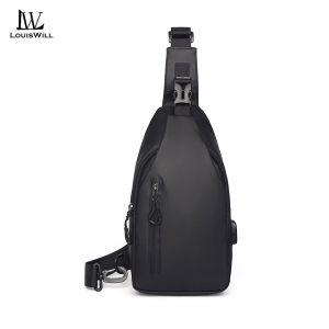 LouisWill กระเป๋าผู้ชายกระเป๋าสะพายข้างกระเป๋าสะพายชายความจุมากกระเป๋ากระเป๋าสลิงกระเป๋าสะพายข้างแฟชั่นสำหรับกระเป๋าเดินทางกีฬาทำงานธุรกิจ