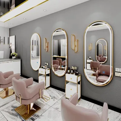 MOLORE | Professional Hairdressing Salon Wall-Mounted Mirror with Light
