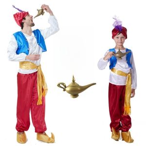 Halloween Performance Costume Kids Clothing Adult Men Middle East Arab Clothes Myth Lamp of Aladdin Clothing