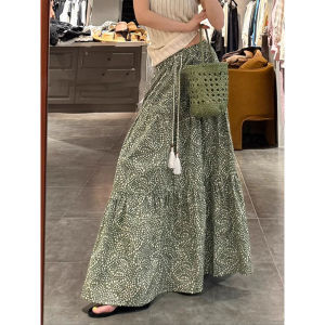 AXU | Chân Váy Xẻ Dài Hoa Văn Bohemian Thời Trang