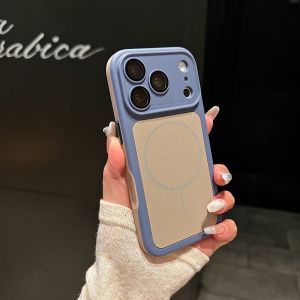 szhaiyu | For iPhone 18 Pro Max iPhone 17 16 15 14 13 Pro Luxury Skin-Feel Magnetic Phone Case With Lens Glass Protect Shockproof Cover