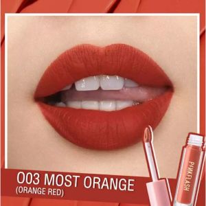PINKFLASH Matte Lipstik Lembut Tahan Lama Pelembab Pigmentasi Tinggi Moist