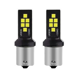 2 Chiếc Ô Tô Bóng Đèn LED Đa Năng 1156 P21W BA15S 1157 P21/5W BAY15D T20 W21W 7440 W21/5W Ngày Chạy Nhan Đèn Pha 12V