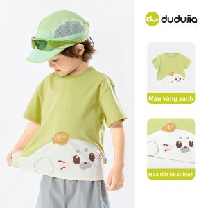 DUDUJIA | Áo Thun Trẻ Em Hình Hoạt Hình Dành Cho Thời Gian Thư Giãn