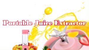 Portable juicer with cord large capacity personal blender for juices and shakes with leak-proof lid USB-C charging parts removable for cleaning