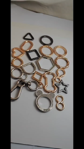 ห่วง หัวใจ ห่วงสปริงล็อค สีเงิน ทอง 25mm ของตกแต่งชิ้นงาน ทำพวงกุญแจ DIY