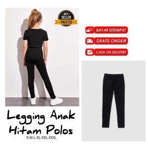 COD Legging Anak Perempuan Warna Navy Bahan Spandek Usia 4-12 thn / Legging Lejing Anak Polos Warna Navy