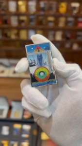 Bật Lửa S.T.Dup0nt Supper Cao Cấp D22 - LIGNE 2 CLING (Viền Bạc)