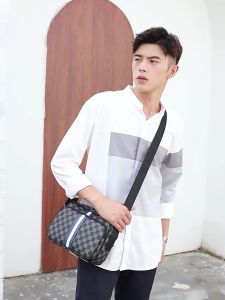 WITH VIDEO [Msia Stock] Men Leather Sling Bag Portable Bag Pack Multipurpose Shoulder Sling Pouch Travel Bag Perfect Gift For Love One Bag Lelaki Kulit Halal