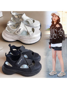 Breathable Hollow-out Head-covered Girls Sandals