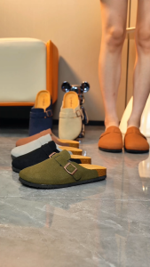 [[BK-02]]sandals For MEN&WOMEN Leather Adjustabale Strap With Buckle Half Shoes（Add 1 Size）