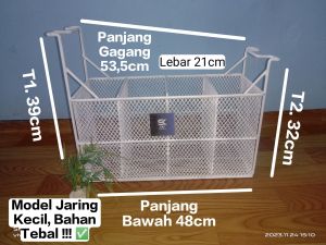 Keranjang Freezer Jaring Kecil Sekat 3 Bawaan