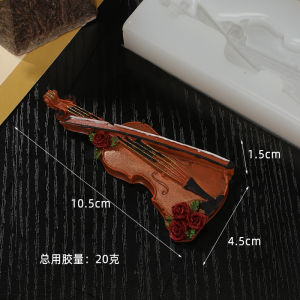ตุ๊กตาเครื่องดนตรีวิโอลิน DIY แฮนด์เมด 3 มิติ กลิ่นหอมตกแต่งสำหรับโต๊ะทำงาน ของตกแต่งดีไซน์ทันสมัย ​​วัสดุอื่นๆ
