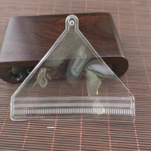 Baby Fu Character Bag for Safety Amulet Bag Lucky Bag Charm Protective Sleeve Pin Bag Sachet Transparent Triangle Waterproof Amulet Bag Bag