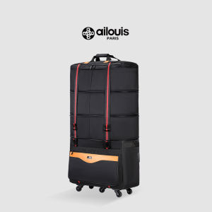 Ailouis Large Capacity Luggage Bag with Universal Wheels Travel Bag Folding Moving Bag Easy to Carry Suitable for Youth Travel