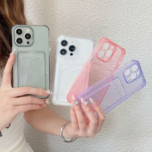 เคสใสเรียบง่ายสำหรับ iPhone 16 15 14 Plus 13 12 Mini 11 Pro Max อัพเกรดการ์ดทนต่อแรงสั่นใหม่เคสมือจับสำหรับโทรศัพท์มือถือ