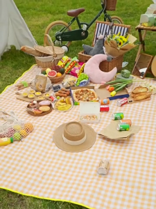 Foldable Picnic Mat Portable Outdoor Waterproof Oxford Cloth Picnic Rugs Moisture-proof Thicken Lightweight Camping Pad