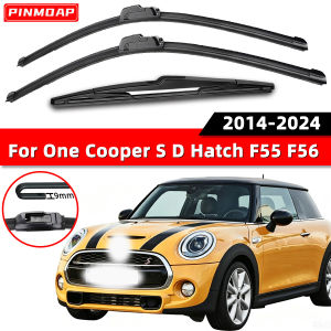 PINMOAP All-Weather Car Wiper Suitable For Mini One Cooper S D Hatch F55 F56 2014-2024 Silent Rubber Strip Accessories Wiper
